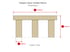 Sleeper Stone Garden Bench in Sandstone Dimensions Diagram