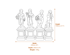 Four Seasons Garden Statues Dimensions Diagram