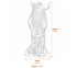 Proud Meerkat Stone Garden Ornament in Stone Dimensions Diagram