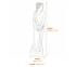 Small Victoria Garden Statue Dimensions Diagram