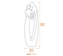 Endless Love Garden Statue Dimensions Diagram