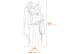 Saint Anthony Holding a Child Stone Garden Statue Dimensions Diagram