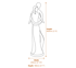 Infinite Love Garden Statue in Pewter Dimensions Diagram
