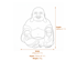 Sitting Buddha Statue Dimensions Diagram