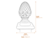 Medium Fir Cone Stone Garden Finial Dimensions Diagram