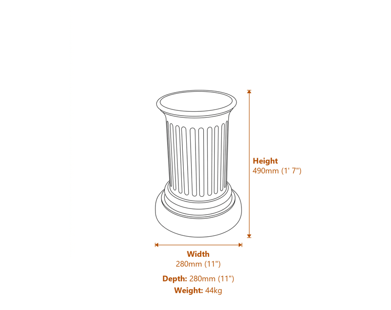 Garden Decor Dimensions Diagram