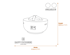 Happy Cocoon 91cm Round Bowl Grey Fire Pit Dimensions Diagram
