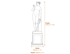 Large Stone Garden Plinth Dimensions Diagram