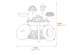 Cook King Montana 80cm High Fire Bowl Dimensions Diagram