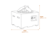 Happy Cocoon 60cm Small Square Grey Fire Pit Dimensions Diagram