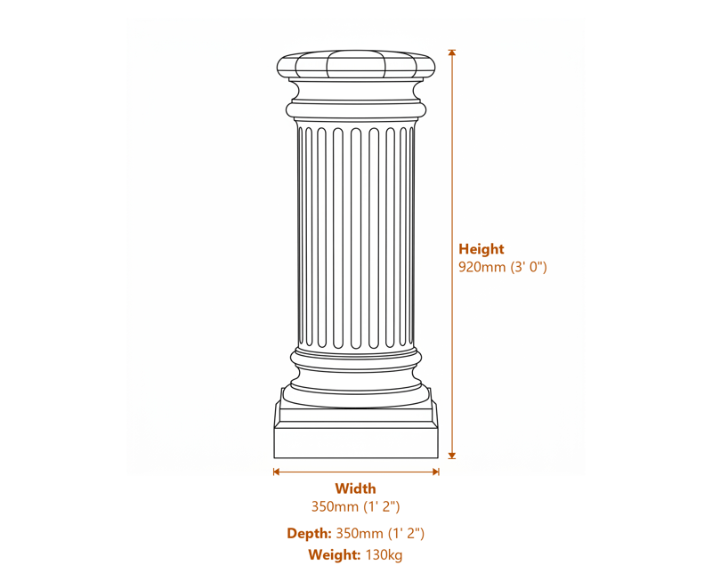 Garden Decor Dimensions Diagram