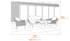 Norfolk Collection Camberley Thick Rope Weave 2 Seater Sofa Set with Sintered Stone Table Dimensions Diagram