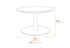 Norfolk Collection Peakdale Open Weave 2 Seater Sofa Set with Double Coffee Tables Dimensions Diagram