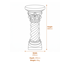Roman Column Garden Pedestal Dimensions Diagram