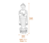 Standing Teaching Buddha Statue Dimensions Diagram