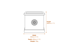 Tudor Rose Stone Garden Urn Dimensions Diagram