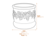 Vienna Vitus Stone Garden Vase Dimensions Diagram