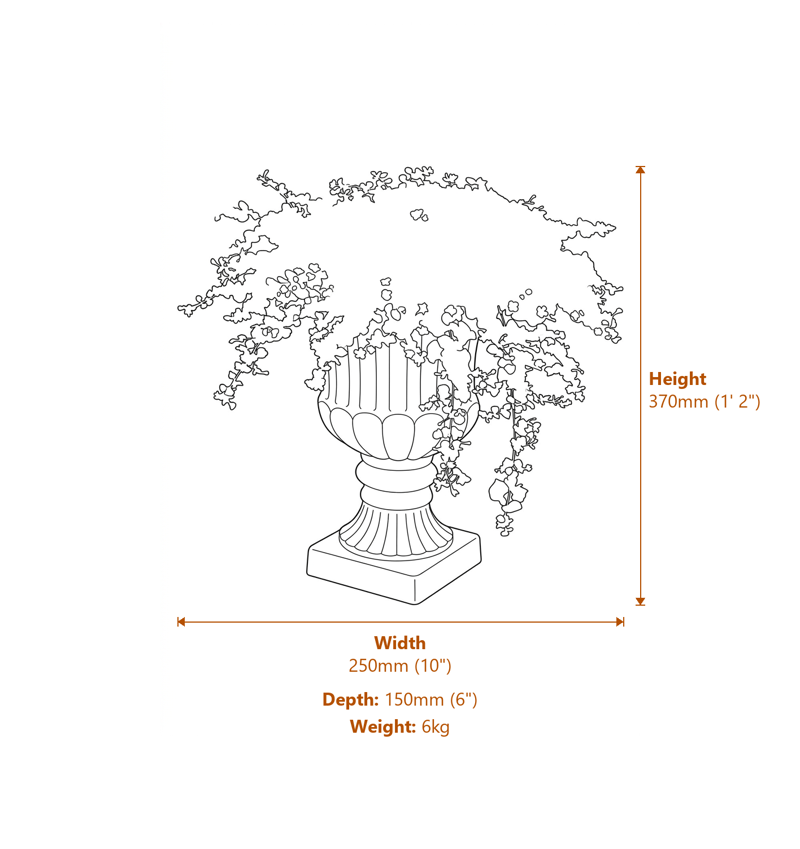 Garden Decor Dimensions Diagram