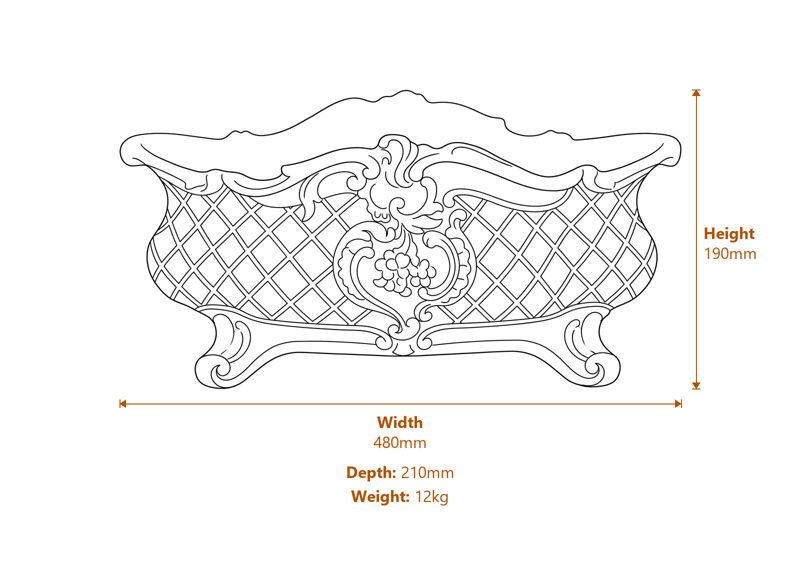 Garden Decor Dimensions Diagram