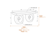 Wealdon Stone Garden Bench Dimensions Diagram