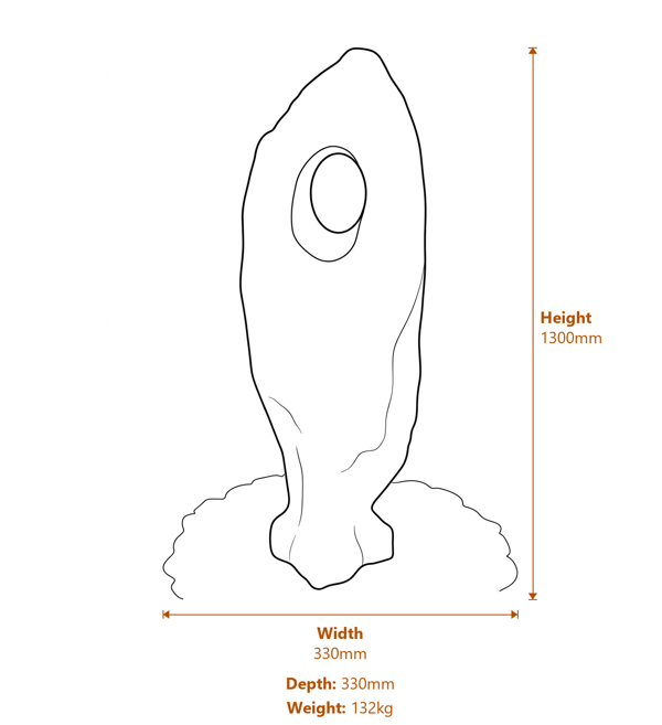 Celtic Stone Fountain Dimensions Diagram