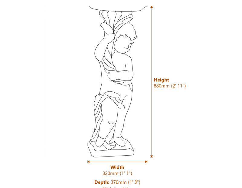 Stone Water Features Dimensions Diagram
