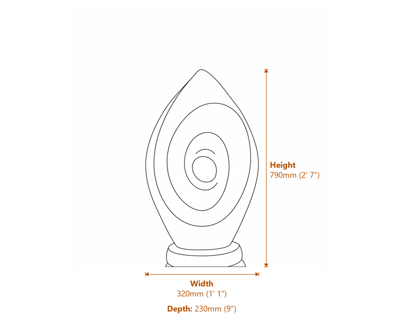 Garden Fountains Dimensions Diagram