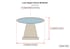 Low Height Stone Birdbath Dimensions Diagram