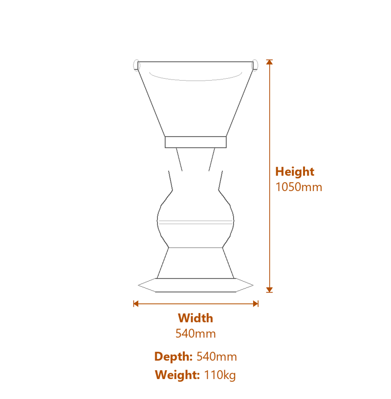 Stone Bird Baths Dimensions Diagram