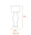 Plain Pedestal Stone Birdbath Dimensions Diagram