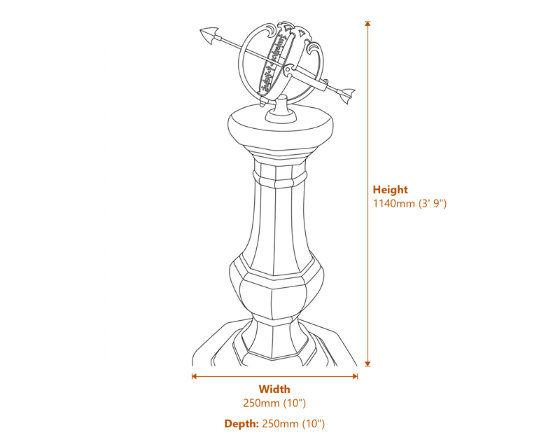 Garden Decor Dimensions Diagram
