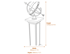 Large Armillary on Athenian Stone Garden Pedestal Dimensions Diagram