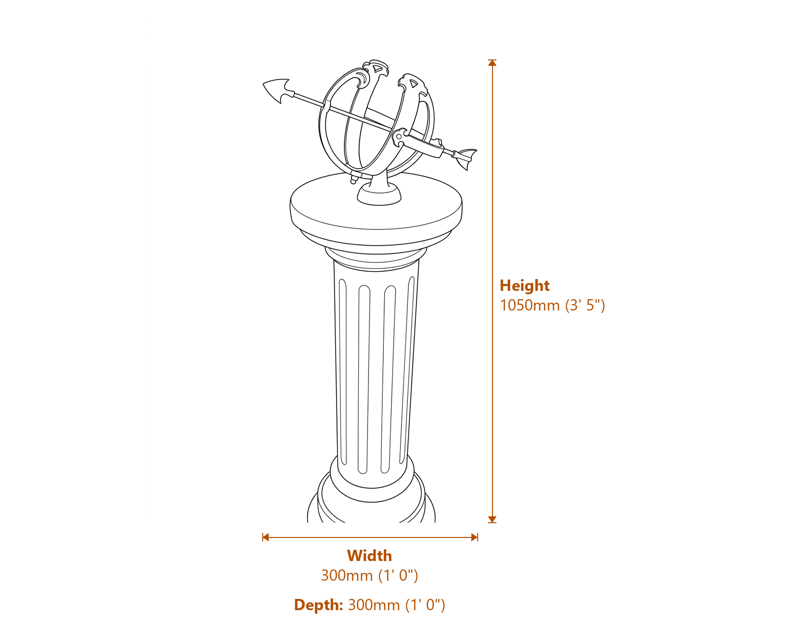 Garden Decor Dimensions Diagram