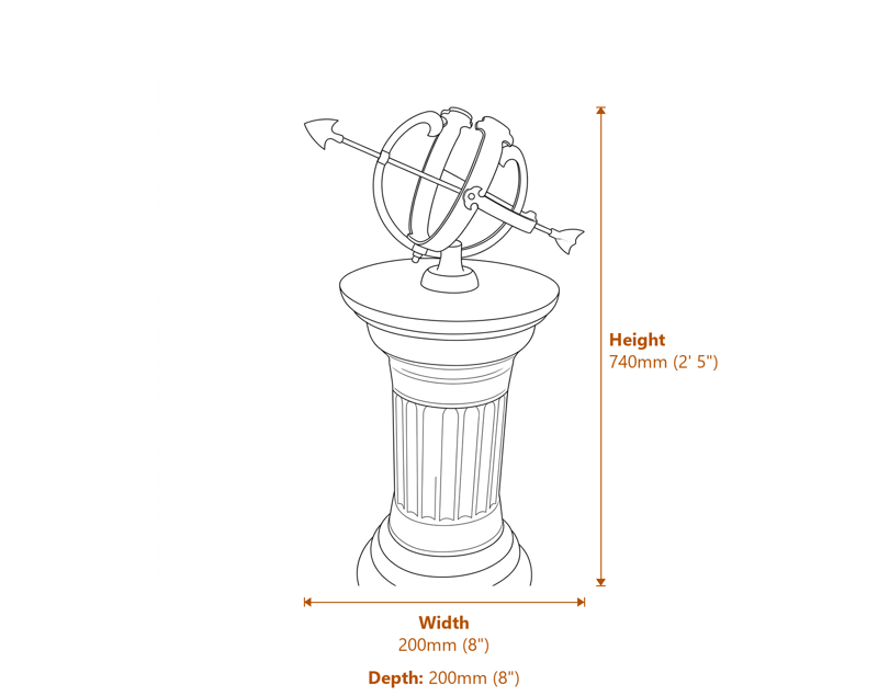 Garden Decor Dimensions Diagram