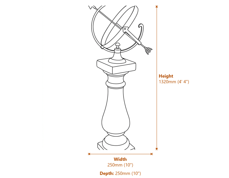 Garden Decor Dimensions Diagram