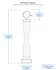 Medium Armillary on Baluster Stone Garden Pedestal Dimensions Diagram