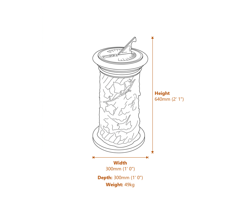 Garden Decor Dimensions Diagram