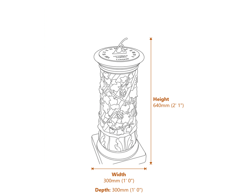 Garden Decor Dimensions Diagram