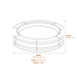 Stone Garden Half Pool Surround Dimensions Diagram