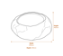 Natural Basin Stone Bird Bath Dimensions Diagram