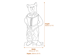 Dick Whittingtons Cat Statue Dimensions Diagram