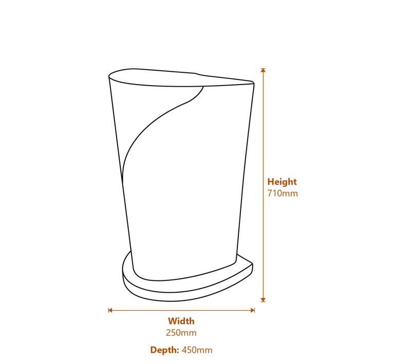 Garden Fountains Dimensions Diagram