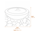 Babbling Bowl Grey Granite Water Feature Dimensions Diagram