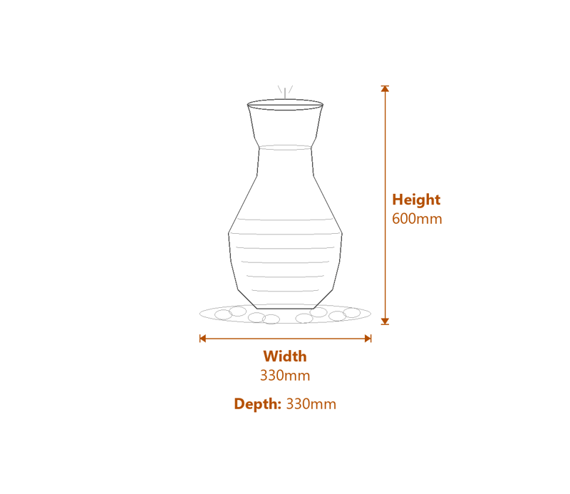 Garden Decor Dimensions Diagram