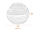 Small Rustic Sphere Pink Granite Sphere Water Feature Dimensions Diagram