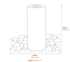 Large Rainbow Sandstone Round Column Water Feature Dimensions Diagram