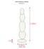 Stone Seahorse Statue Dimensions Diagram