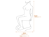 Florence Modern Garden Art Statue Dimensions Diagram
