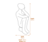George Modern Garden Art Statue Dimensions Diagram
