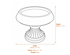 Edwardian Stone Birdbath Dimensions Diagram